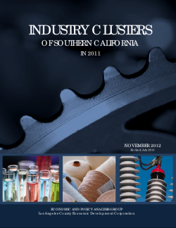 Industry Clusters of Southern California in 2011
