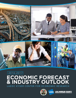 LAEDC 2016-2017 Economic Forecast and Industry Outlook
