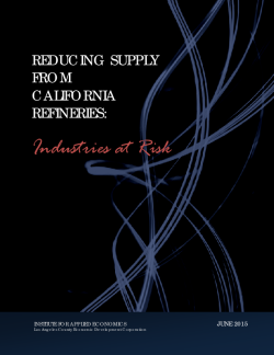 Reducing Supply from California Refineries: Industries at Risk