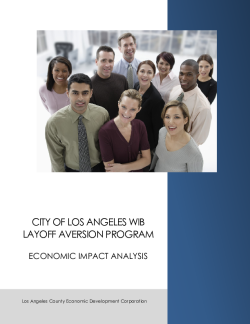 Los Angeles City Workforce Investment Board: Layoff Aversion Program FY 2012