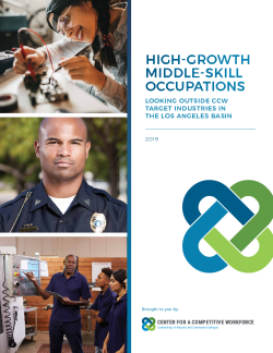 HIGH GROWTH MIDDLE-SKILL OCCUPATIONS
