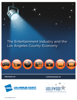 The Entertainment Industry and the Los Angeles County Economy