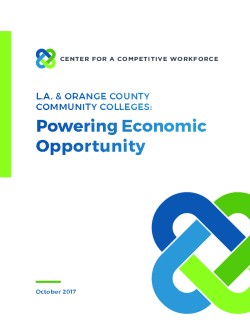 L.A. & Orange County Community Colleges: Powering Economic Opportunity