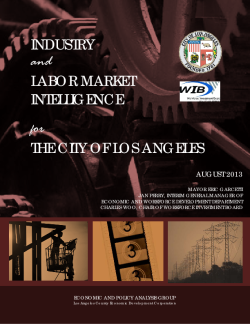 Industry and Labor Market Intelligence for the City of Los Angeles