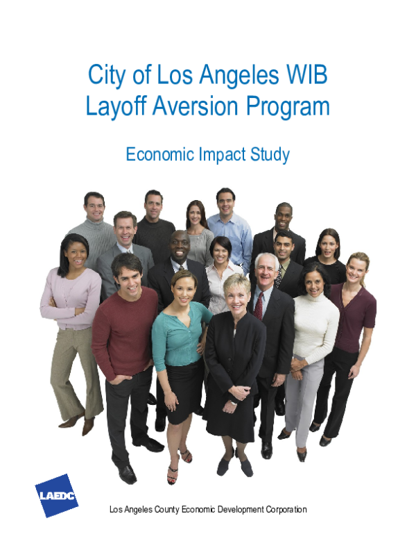 Los Angeles City Workforce Investment Board: Layoff Aversion Program FY 2011