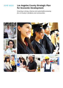 2016-2020 L.A. County Strategic Plan for Economic Development