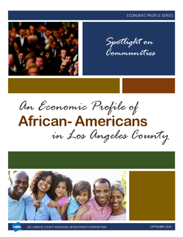 Economic Profile of the African-American Community in LA County