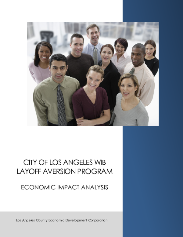 Los Angeles City Workforce Investment Board: Layoff Aversion Program FY 2012