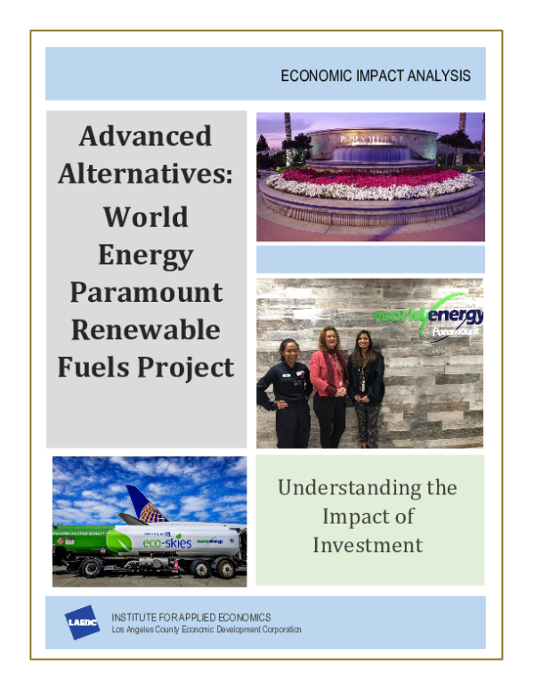 Advanced Alternatives: World Energy Paramount Renewable Fuels Project