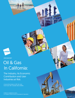 Oil and Gas Industry in California:  2019 Report