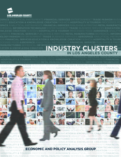 Industry Clusters in Los Angeles County 2010