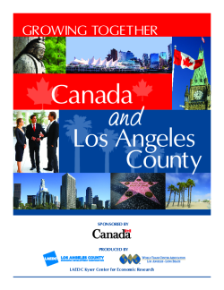 Growing Together: Canada and Los Angeles County (2012)
