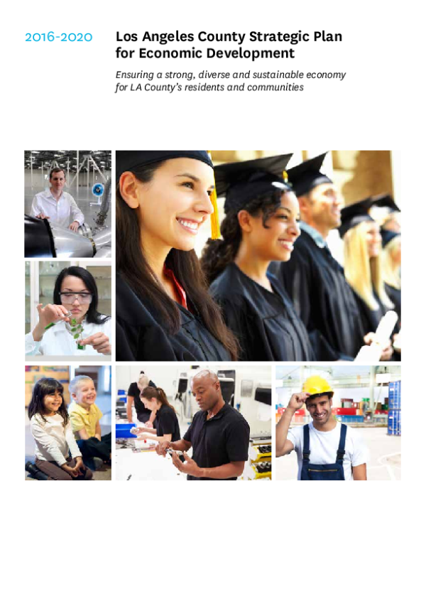 2016-2020 L.A. County Strategic Plan for Economic Development