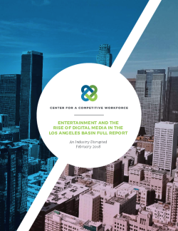 Center for a Competitive Workforce: Entertainment and the Rise of Digital Media