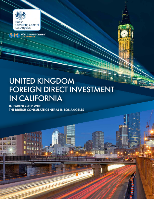 2022 United Kingdom Foreign Direct Investment in California