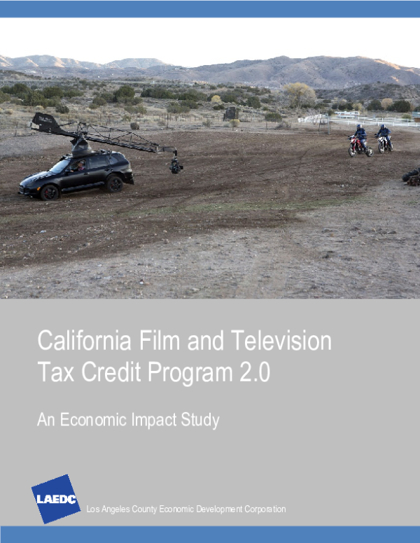 CA Film & TV Tax Credit Program 2.0
