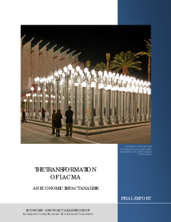 LACMA Transformation: Economic Impact Report from LAEDC