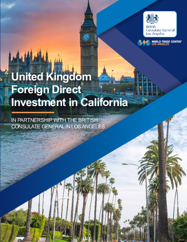 2021 United Kingdom Foreign Direct Investment in California